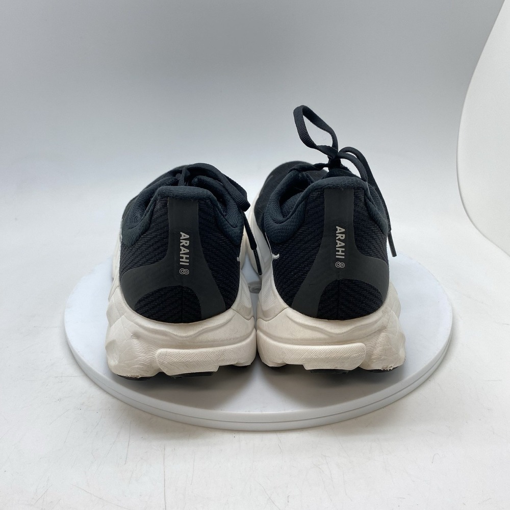 Hoka One One Sneakers Womens 9.5 B Arahi 8 1168691 BWHT Black Running Gym Shoes - Picture 4 of 10